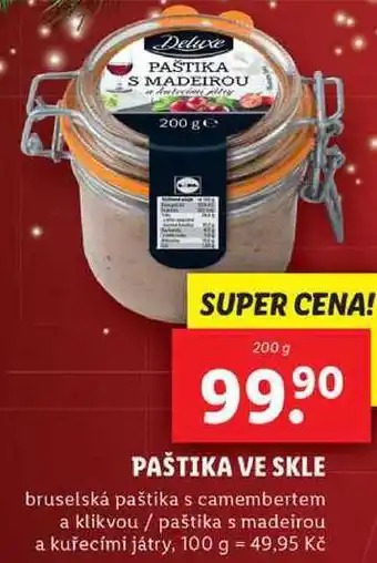 Lidl Paštika ve skle, 200 g nabídka