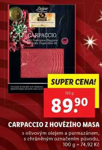 Lidl Carpaccio z hovězího masa, 120 g nabídka