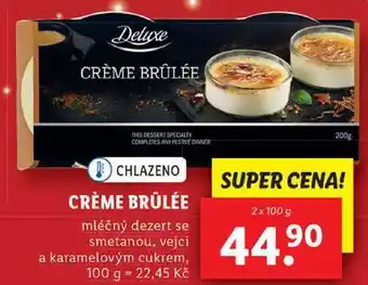 Lidl Crème brûlée, 2x 100 g nabídka