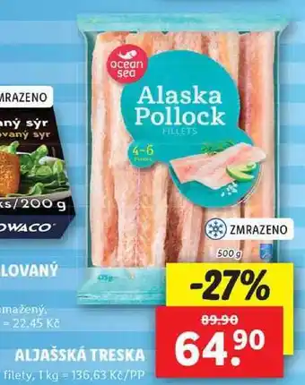 Lidl Aljašská treska, 500 g nabídka