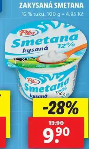 Lidl Zakysaná smetana, 200 g nabídka