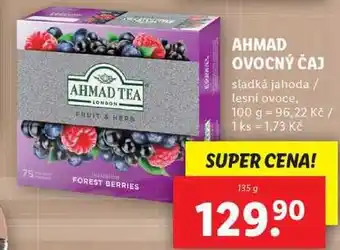 Lidl Ahmad ovocný čaj, 135 g nabídka