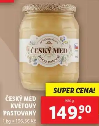 Lidl Český med květový pastovaný, 900 g nabídka