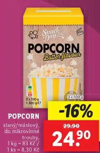 Lidl Popcorn, 3x 100 g nabídka