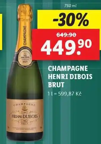 Lidl Champagne henri dibois brut, 750 ml nabídka