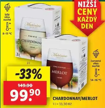 Lidl Chardonnay/merlot, 3 l nabídka