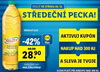 Lidl Řepkový olej, 1 l nabídka