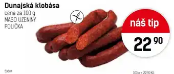Konzum Dunajská klobása nabídka