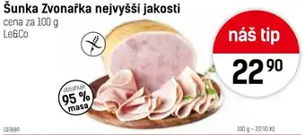 Konzum Šunka Zvonařka nejvyšší jakosti nabídka