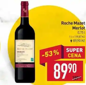 Billa Roche mazet merlot 0,75l nabídka