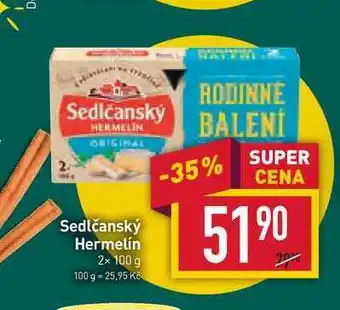 Billa Sedlčanský hermelín 2x 100g nabídka
