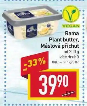 Billa Rama plant butter od 200 g nabídka