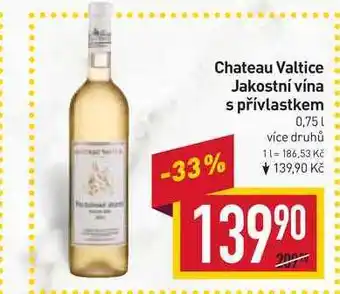 Billa Chateau valtice jakostní vína s přívlastkem 0,75l nabídka