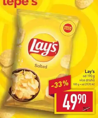 Billa Lay's od 190 g nabídka