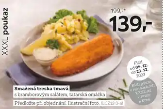 XXXLutz Smažená treska tmavá nabídka