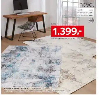 XXXLutz VINTAGE KOBEREC, CCA 160X230 CM nabídka