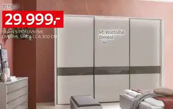 XXXLutz SKŘÍŇ S POSUVNÝMI DVEŘMI, ŠÍŘKA CCA 300 CM nabídka