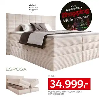 XXXLutz POSTEL BOXSPRING, PLOCHA LŮŽKA CCA 180X200 CM nabídka