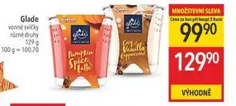 Globus Glade vonné svíčky 129 g nabídka