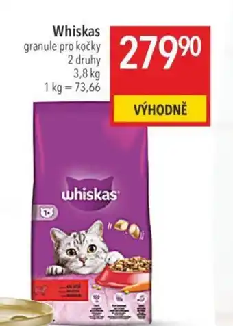 Globus Whiskas granule pro kočky nabídka