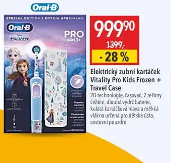 Globus Elektrický zubní kartáček Vitality Pro Kids Frozen + Travel Case nabídka