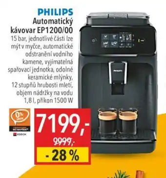 Globus Automatický kávovar EP1200/00 nabídka