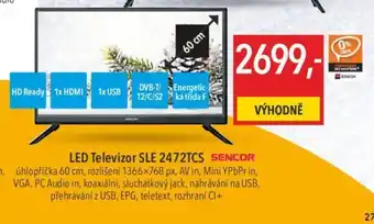 Globus LED Televizor SLE 2472TCS nabídka