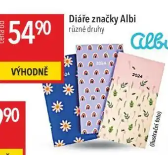 Globus Diáře značky Albi nabídka