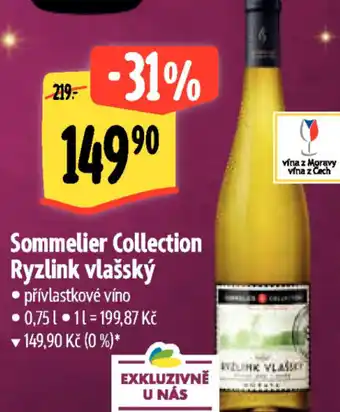 Albert Sommelier Collection Ryzlink vlašský nabídka