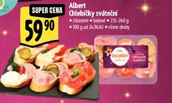 Albert Albert Chlebíčky sváteční nabídka