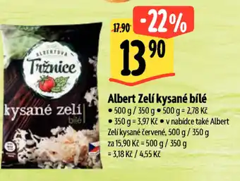 Albert Albert Zelí kysané bílé nabídka
