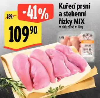 Albert Kuřecí prsní a stehenní řízky MIX nabídka