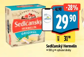 Albert Sedlčanský Hermelín nabídka