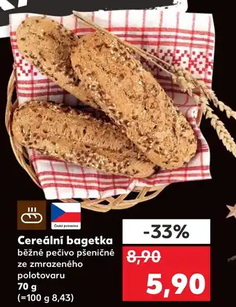 Kaufland Cereální bagetka nabídka