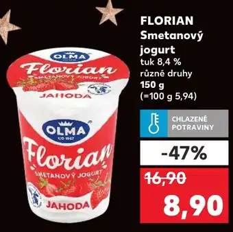 Kaufland FLORIAN Smetanový jogurt nabídka