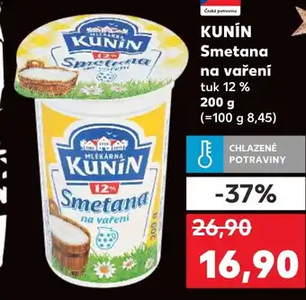 Kaufland KUNIN Smetana na vaření nabídka