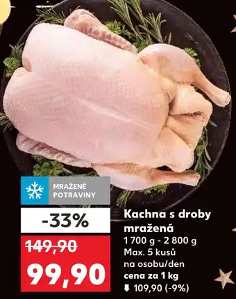 Kaufland Kachna s droby mražená nabídka