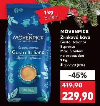 Kaufland MÖVENPICK Zrnková káva nabídka