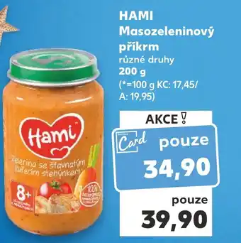 Kaufland HAMI Masozeleninový příkrm nabídka