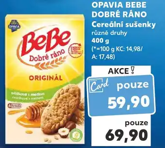 Kaufland OPAVIA BEBE DOBRÉ RÁNO Cereální sušenky nabídka