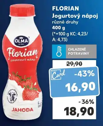 Kaufland FLORIAN Jogurtový nápoj nabídka