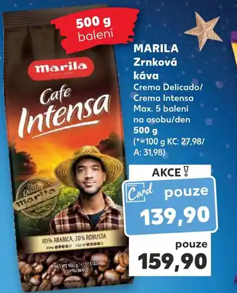 Kaufland MARILA Zrnková káva nabídka