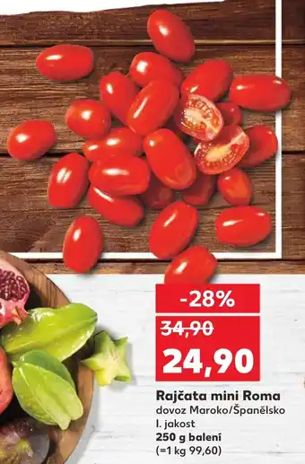 Kaufland Rajčata mini Roma nabídka