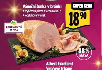 Albert Vánoční šunka v bránici nabídka