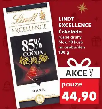 Kaufland LINDT EXCELLENCE Čokoláda nabídka