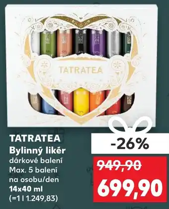 Kaufland TATRATEA Bylinný likér nabídka