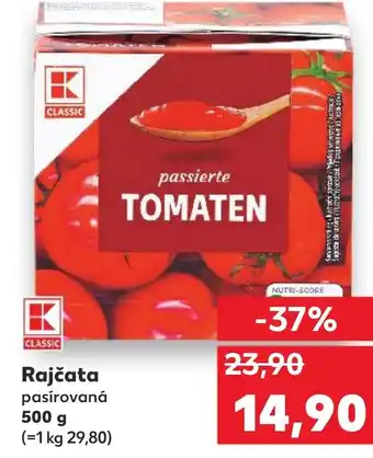 Kaufland Rajčata pasírovaná nabídka