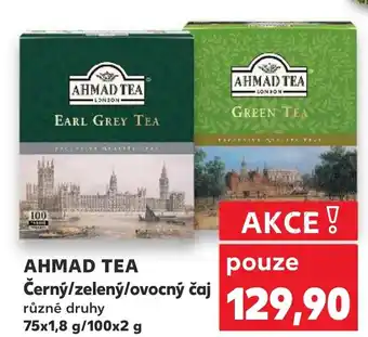 Kaufland AHMAD TEA Černý/zelený/ovocný čaj nabídka