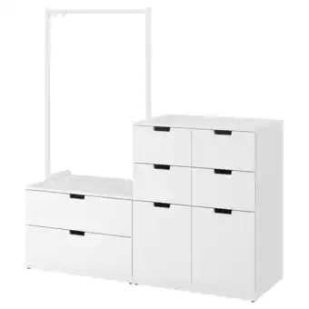 IKEA Nordli komoda s 8 zásuvkami, bílá, 160x169 cm nabídka