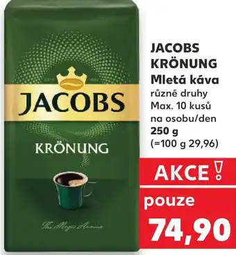 Kaufland JACOBS KRÖNUNG Mletá κάνα nabídka